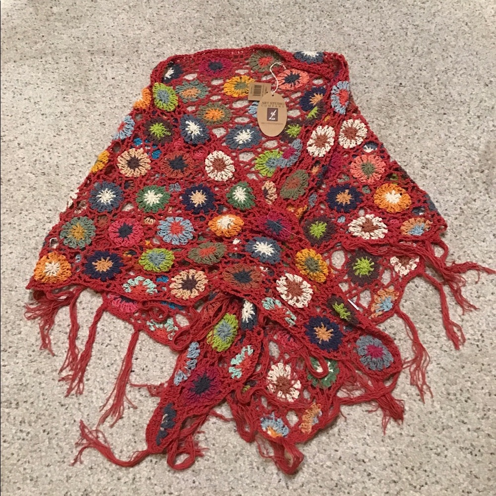 Crocheted Cotton ladies shawl